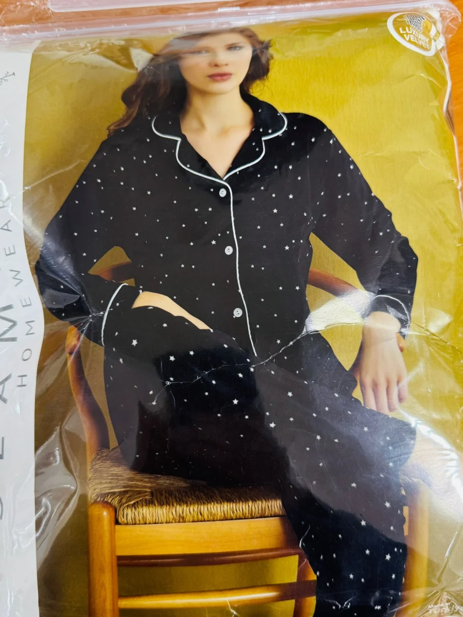 Kadife bayan pijama takımı