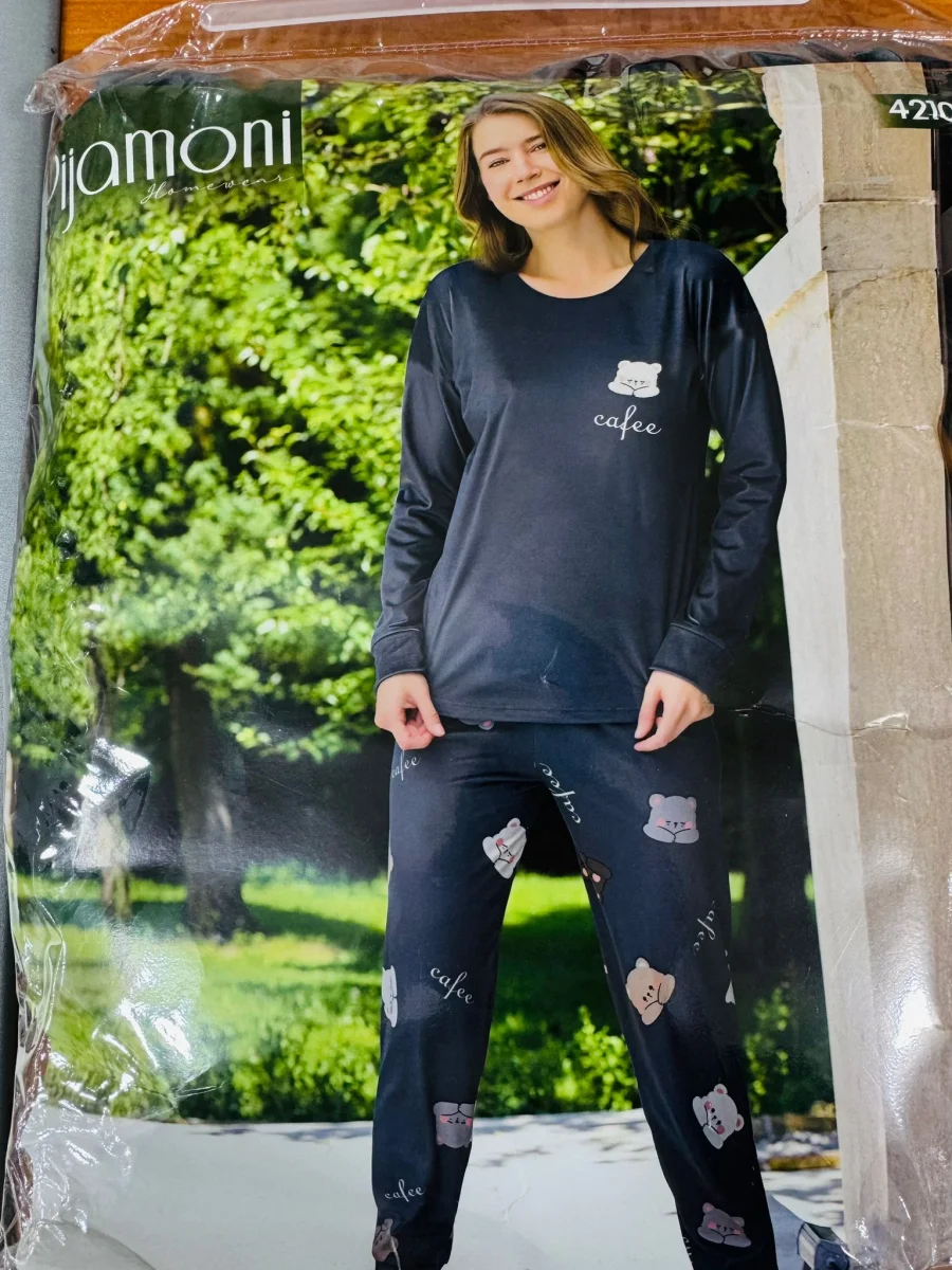 Kadife bayan pijama takımı